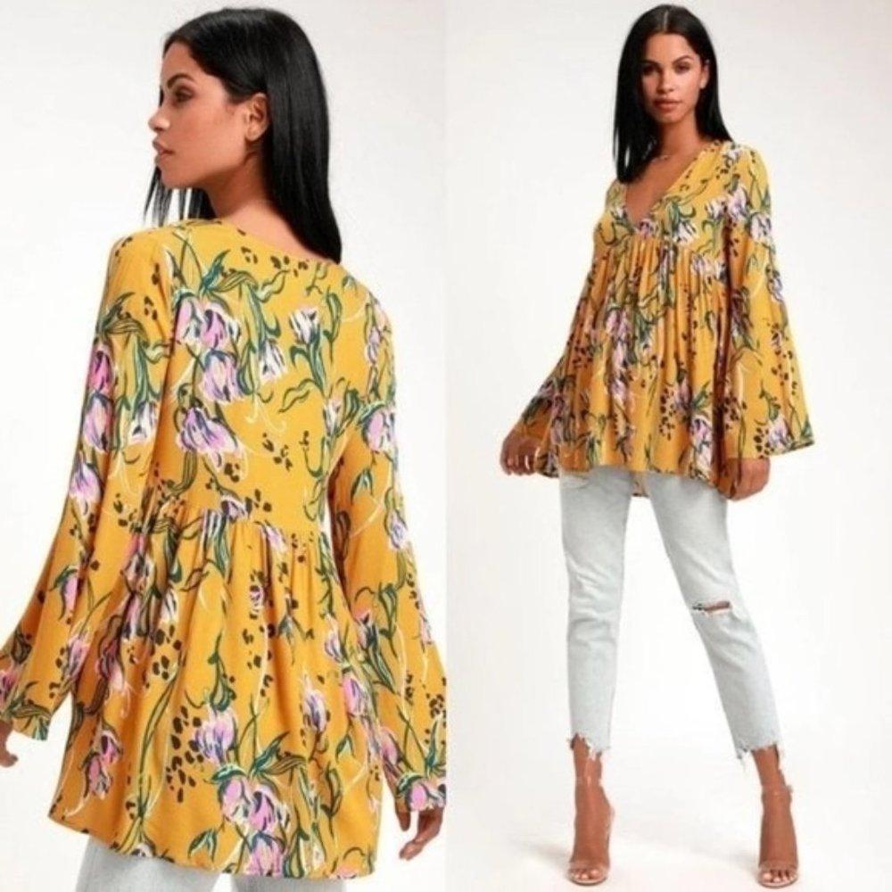 Free People Bella Tunic Yellow XS